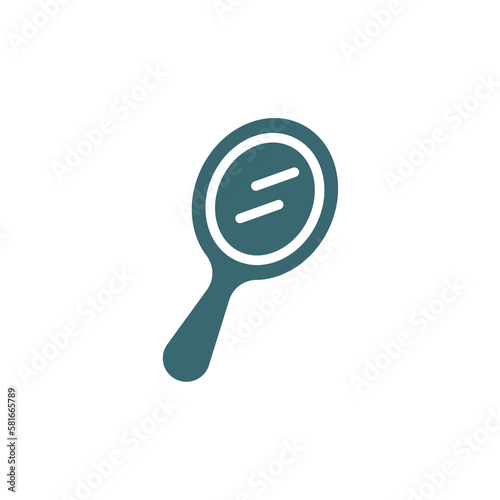 hand mirror icon. Filled hand mirror icon from beauty and elegance collection. Glyph vector isolated on white background. Editable hand mirror symbol can be used web and mobile