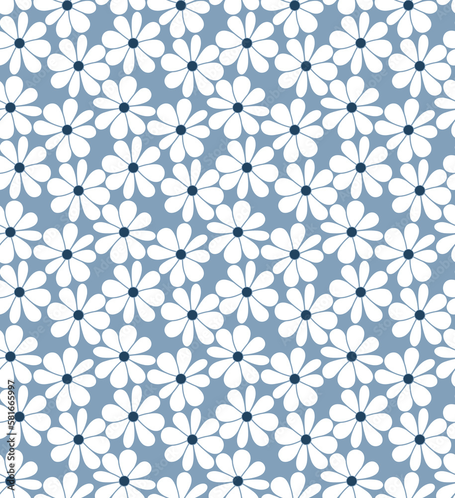 Seamless geometric flowers pattern, floral print. Seamless geometric flowers pattern, floral print.