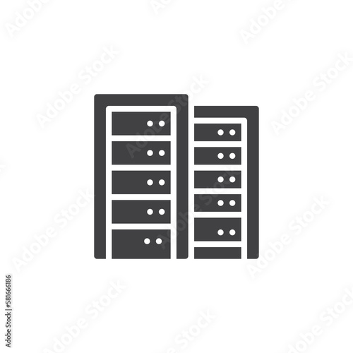 Data center vector icon