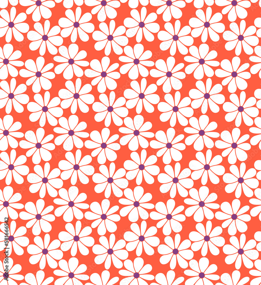 Seamless geometric flowers pattern, floral print. Seamless geometric flowers pattern, floral print.
