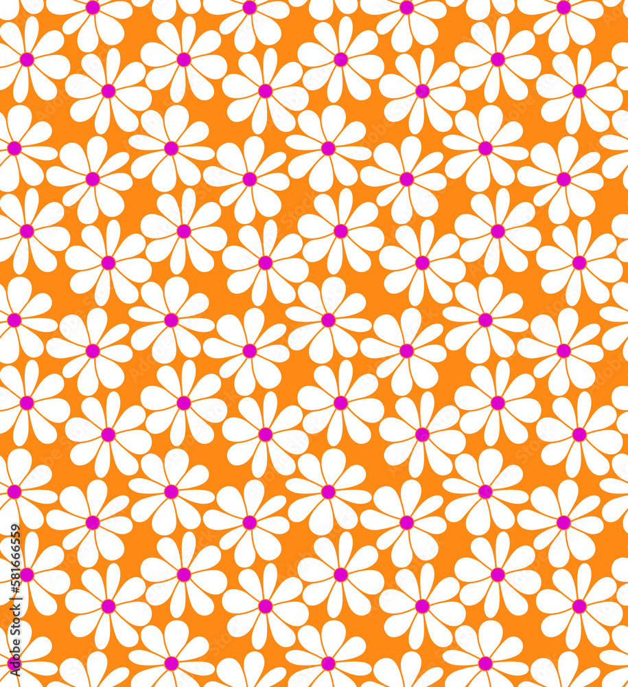 Seamless geometric flowers pattern, floral print. Seamless geometric flowers pattern, floral print.