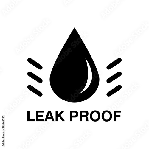 Leak Proof vector simple icon illustration on white background..eps