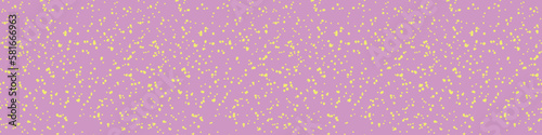 Artistic splash vector seamless pattern. Abstract spray texture or background. Yellow paint spots  dots on pink backdrop