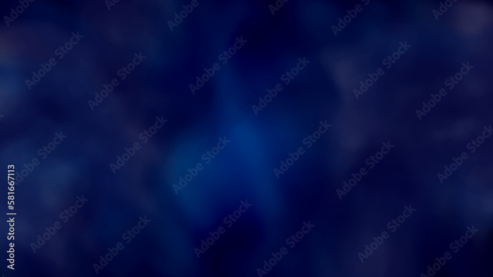 Fototapeta premium Dark blue watercolor background. Night sky gradient dark to light. Blue smoke background.