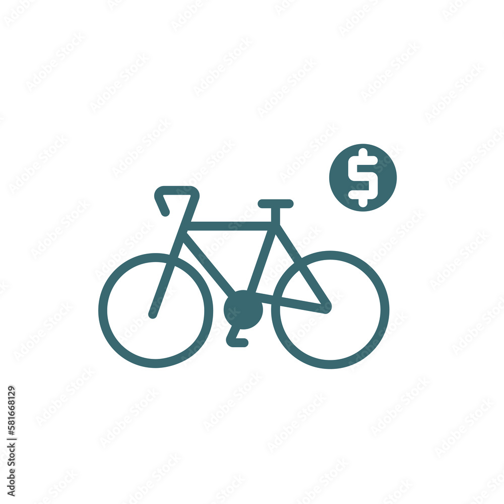bicycle rental icon. Filled bicycle rental icon from transportation collection. Glyph vector isolated on white background. Editable bicycle rental symbol can be used web and mobile bicycle rental icon. Filled bicycle rental icon from transportation collection. Glyph vector isolated on white background. Editable bicycle rental symbol can be used web and mobile