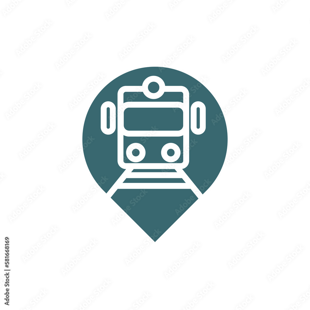 tram stop icon. Filled tram stop icon from transportation collection. Glyph vector isolated on white background. Editable tram stop symbol can be used web and mobile