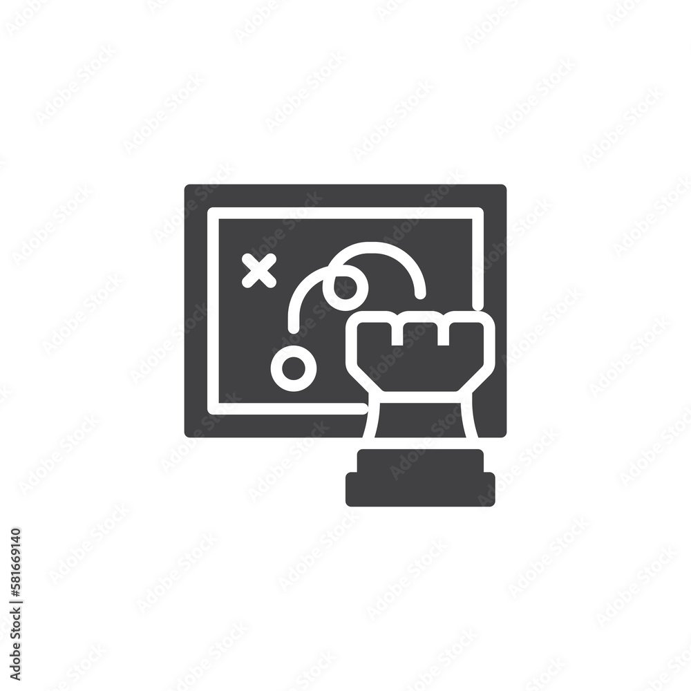Business strategy vector icon Business strategy vector icon