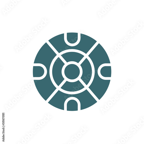 iron shoot icon. Filled iron shoot icon from Fitness and Gym collection. Glyph vector isolated on white background. Editable iron shoot symbol can be used web and mobile
