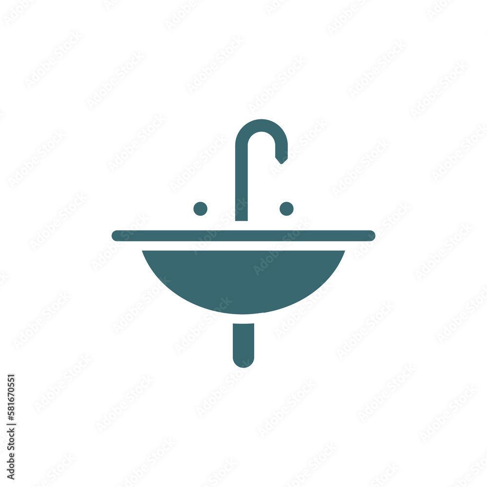 washbowl icon. Filled washbowl icon from Hygiene and Sanitation collection. Glyph vector isolated on white background. Editable washbowl symbol can be used web and mobile washbowl icon. Filled washbowl icon from Hygiene and Sanitation collection. Glyph vector isolated on white background. Editable washbowl symbol can be used web and mobile