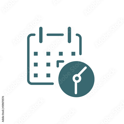 appointment book icon. Filled appointment book icon from Hygiene and Sanitation collection. Glyph vector isolated on white background. Editable appointment book symbol can be used web and mobile