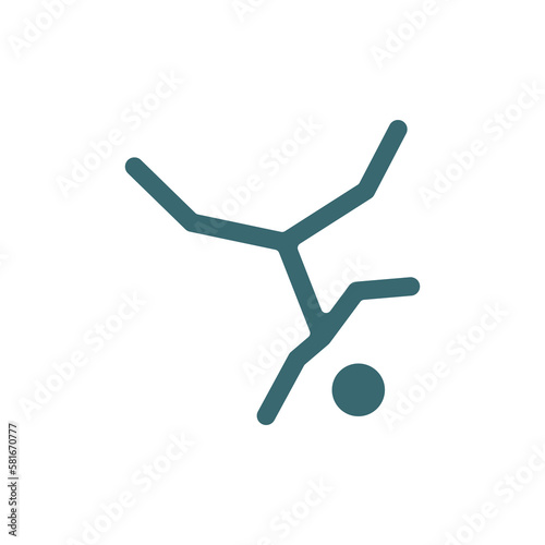 breakdance icon. Filled breakdance icon from sport and game collection. Glyph vector isolated on white background. Editable breakdance symbol can be used web and mobile