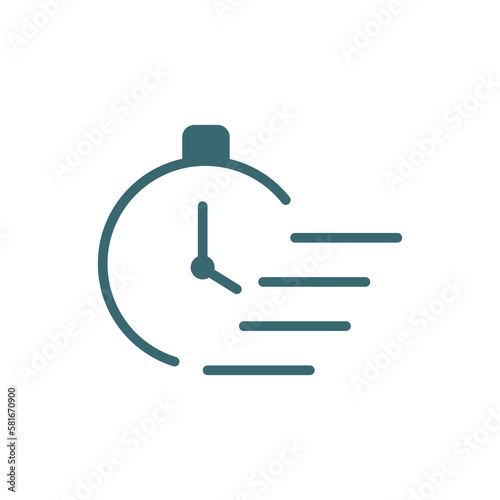quick icon. Filled quick icon from startup and success collection. Glyph vector isolated on white background. Editable quick symbol can be used web and mobile