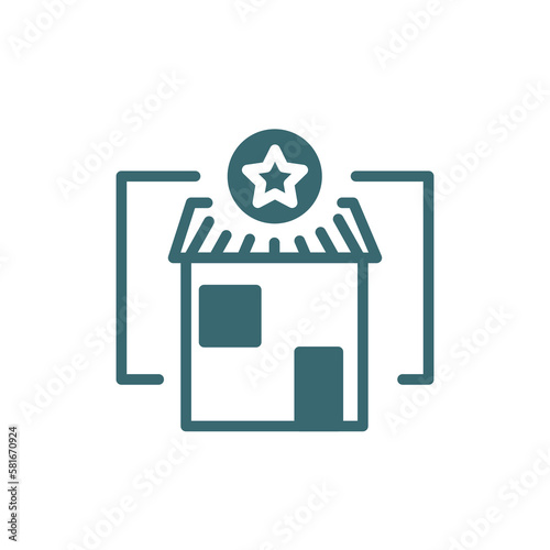franchise icon. Filled franchise icon from startup and success collection. Glyph vector isolated on white background. Editable franchise symbol can be used web and mobile
