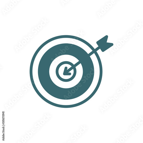 mission icon. Filled mission icon from startup and success collection. Glyph vector isolated on white background. Editable mission symbol can be used web and mobile