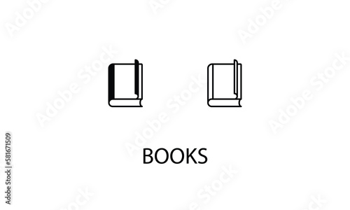 Book double icon design stock illustration
