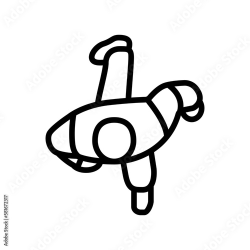 people walking top view line icon vector illustration