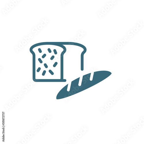load of bread icon. filled load of bread icon from restaurant collection. flat glyph vector isolated on white background. Editable load of bread symbol can be used web and mobile