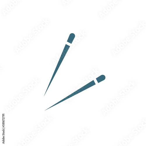 chopsticks icon. filled chopsticks icon from restaurant collection. flat glyph vector isolated on white background. Editable chopsticks symbol can be used web and mobile