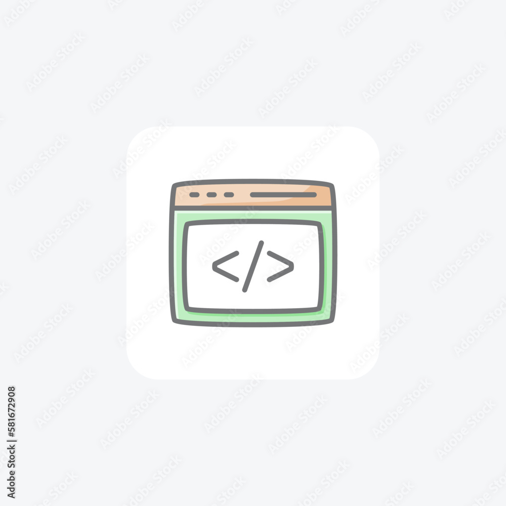 Code, coding, fully editable vector icon
Code, coding, fully editable vector icon