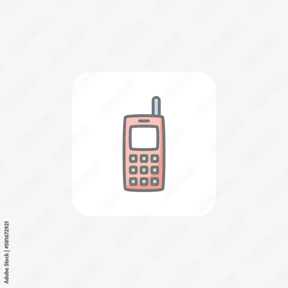 Cell phone, communication, fully editable vector icon
Cell phone, communication, fully editable vector icon