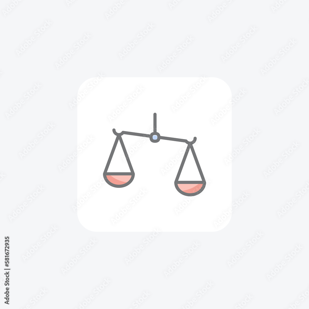 Balance, measure fully editable vector icon
Balance, measure fully editable vector icon