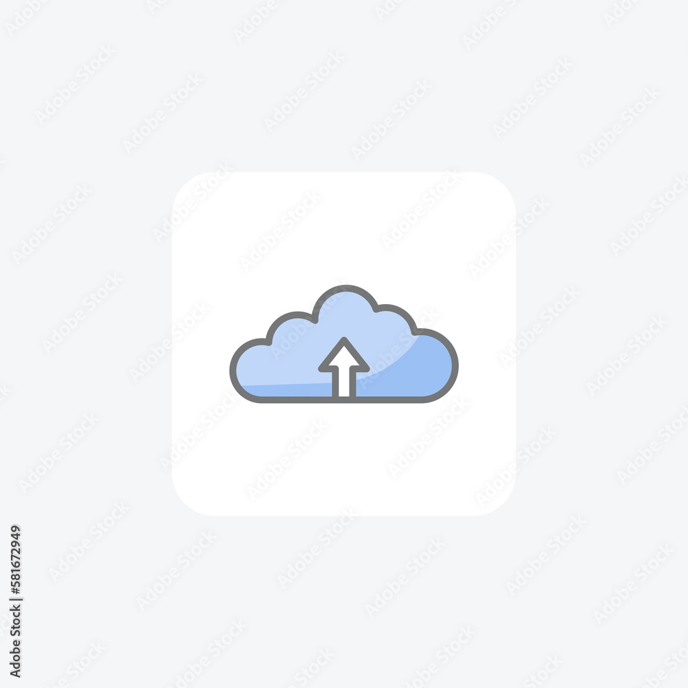 Cloud, arrow fully editable vector icon
Cloud, arrow fully editable vector icon