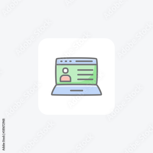 Video, vlog fully editable vector icon

