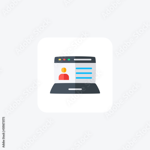 Video, vlog fully editable vector icon


