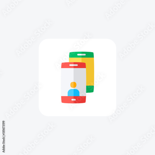 Cell, mobile fully editable vector icon

