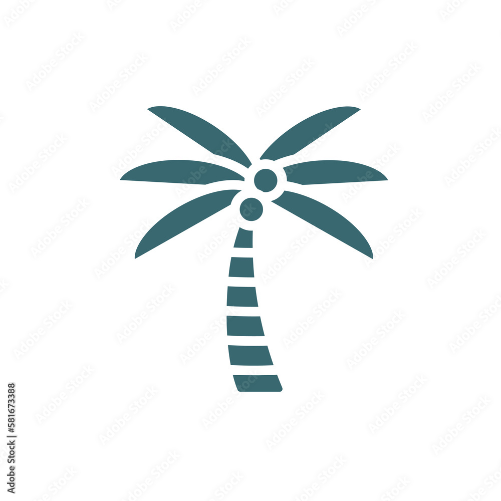 coconut tree icon. Filled coconut tree, holiday icon from ecology collection. Flat glyph vector isolated on white background. Editable coconut tree symbol can be used web and mobile coconut tree icon. Filled coconut tree, holiday icon from ecology collection. Flat glyph vector isolated on white background. Editable coconut tree symbol can be used web and mobile