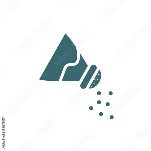 salt icon. Filled salt icon from health and medical collection. Flat glyph vector isolated on white background. Editable salt symbol can be used web and mobile