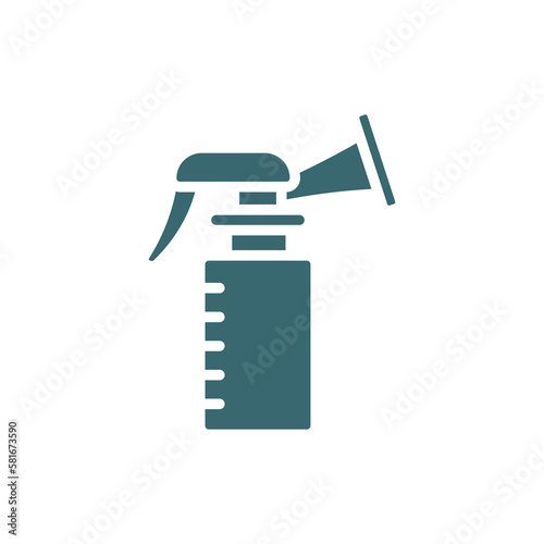 breast pump icon. Filled breast pump icon from health and medical collection. Flat glyph vector isolated on white background. Editable breast pump symbol can be used web and mobile