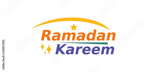 Free Download Ramadan kareem typography with stars and moon - GFXLoad