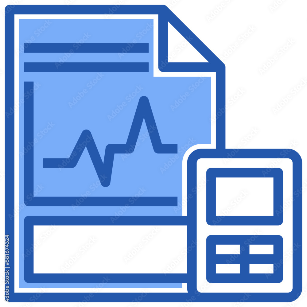 report flat icon,linear,outline,graphic,illustration