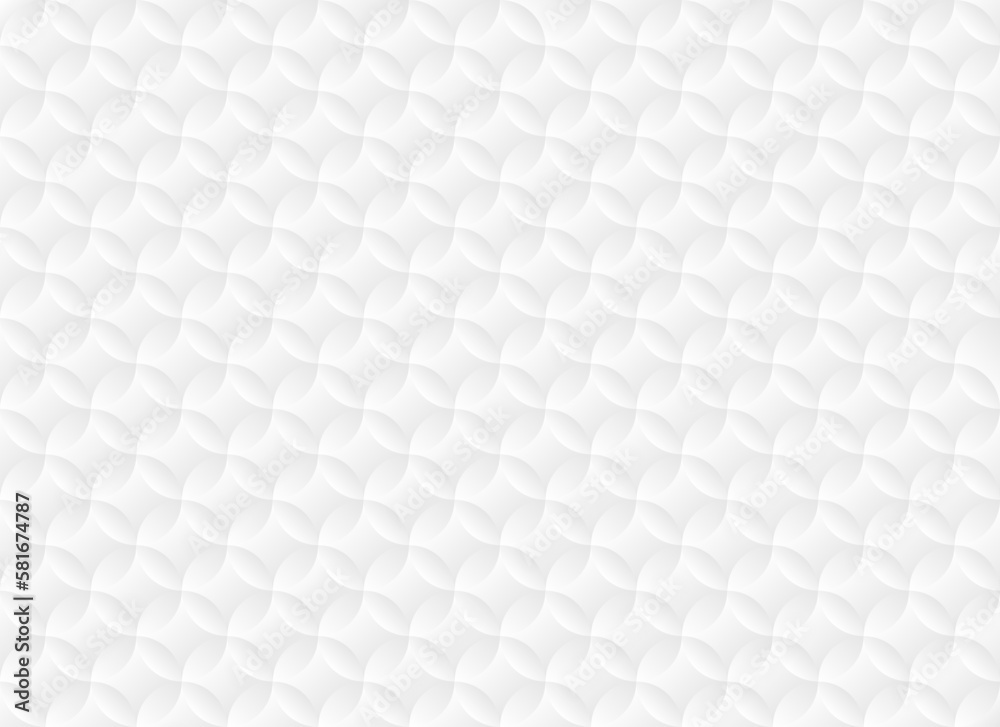 Fototapeta premium Geometric shape white background. light and shadow. White pattern background. Vector design.