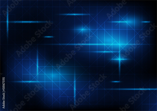 Future technology High-tech electronic network, particle table, Digital Technology concept. Vector illustration.