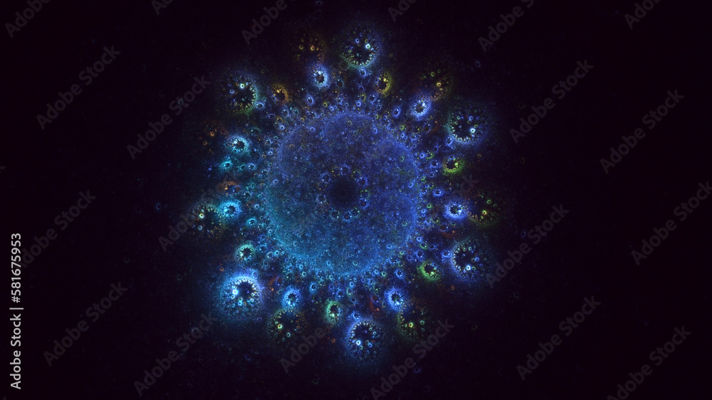 3D rendering abstract round light background 3D rendering abstract round light background