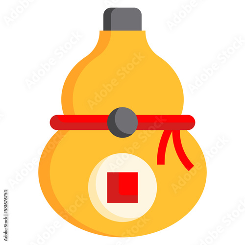 calabash flat icon,linear,outline,graphic,illustration