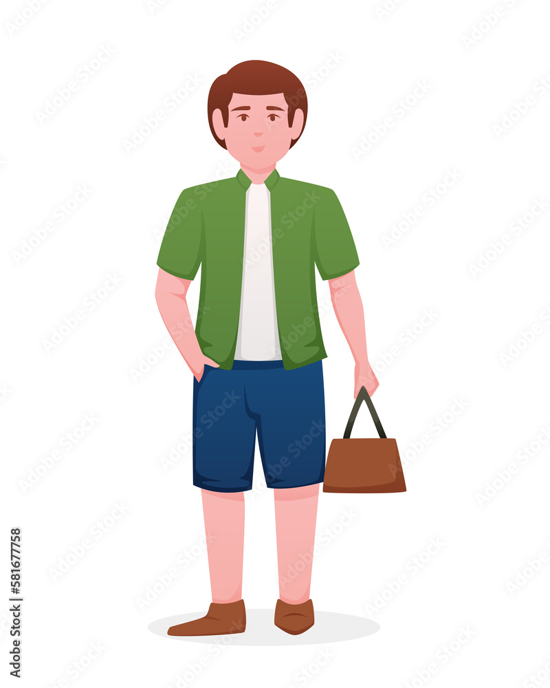 Characters tourists traveling people Characters tourists traveling people