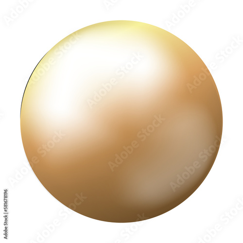 Luxury 3D gold circle