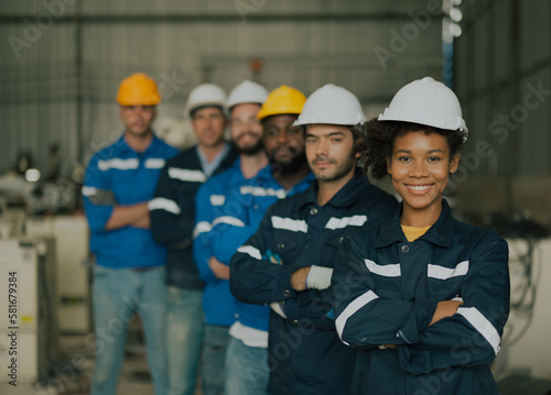 Female robotic technician take on unconventional leadership responsibilities. A workplace that is diverse and inclusive, with equal opportunity for all and a low impact of bias and discrimination.