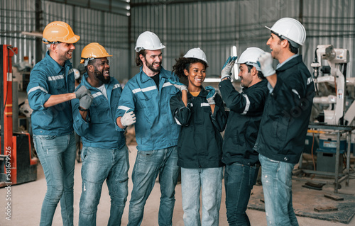 The team of expert robotic operators celebrates their personal accomplishment and bursts out laughing to celebrate the efforts of their colleagues, which is a great way to boost team morale.