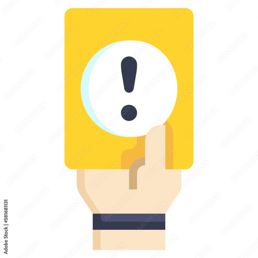 yellow card flat icon,linear,outline,graphic,illustration yellow card flat icon,linear,outline,graphic,illustration