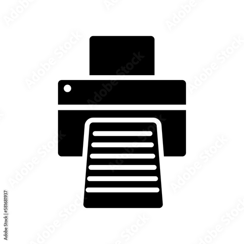 Printer icon vector. fax sign flat illustration on white background 