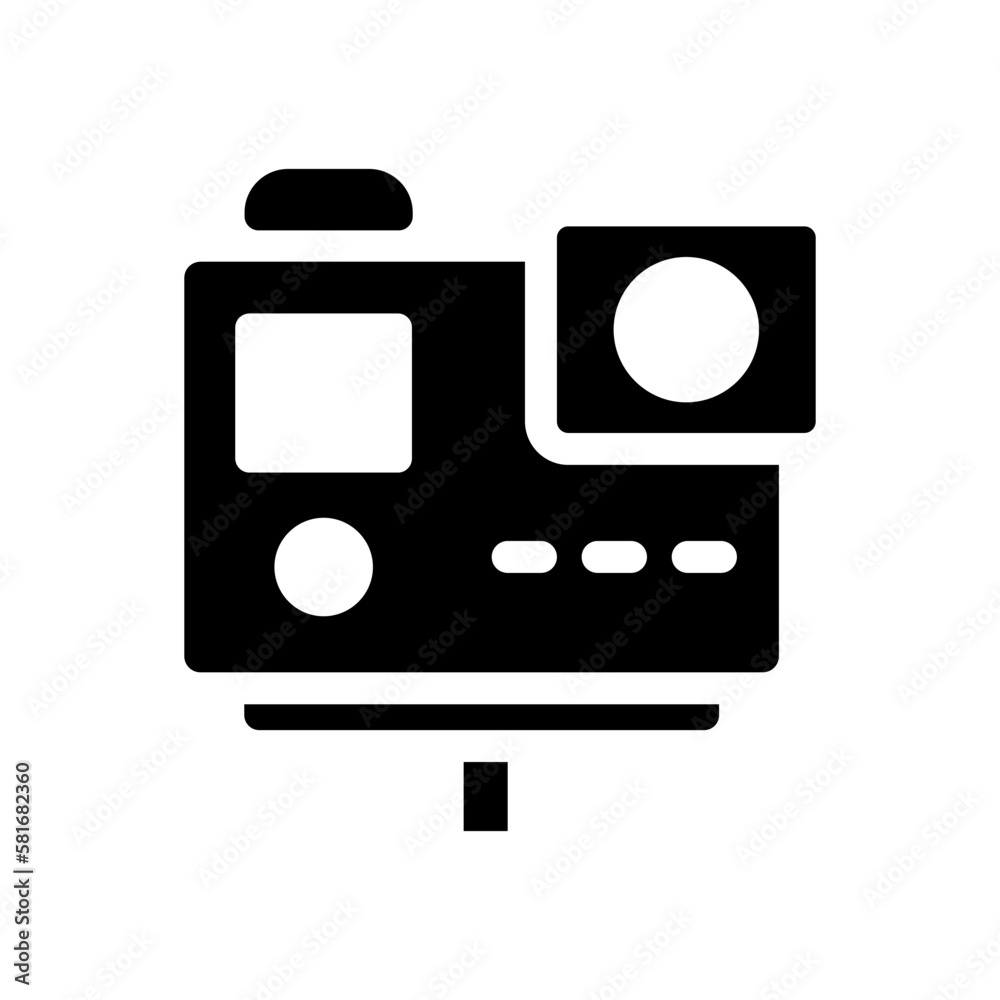 action camera solid icon illustration vector graphic action camera solid icon illustration vector graphic