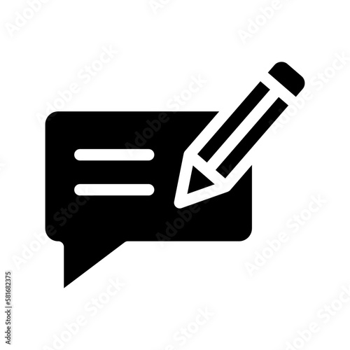 blog solid icon illustration vector graphic 