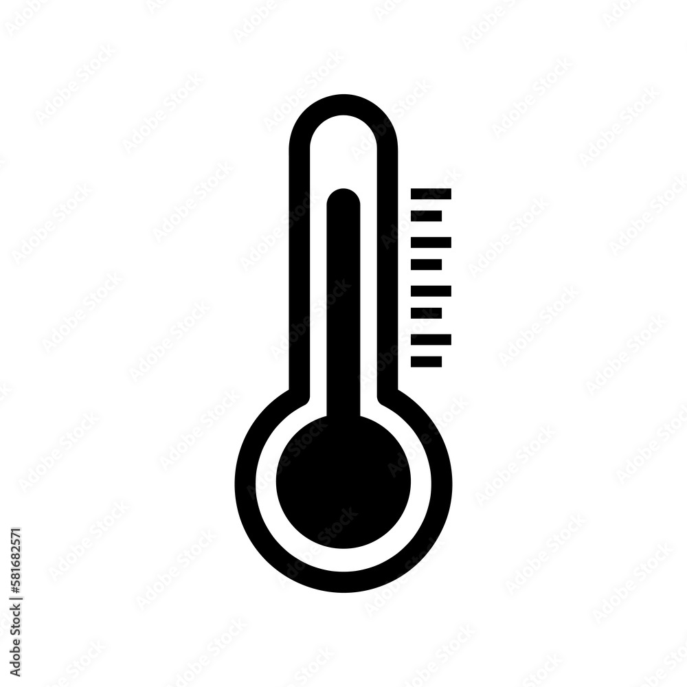 Thermometer icon vector. thermometer sign flat illustration..eps Thermometer icon vector. thermometer sign flat illustration..eps