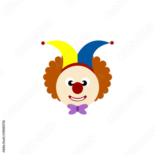 head clown icon design vector