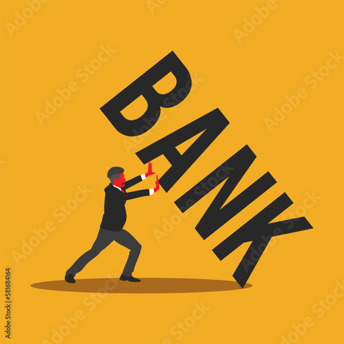 A bank run or run on the bank occurs when many clients withdraw their money from a bank