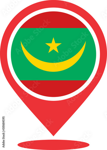 Mauritania flag pin map 2023031389 Free Download Mauritania flag pin map 2023031389 - GFXLoad